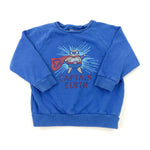 'Captain Sloth' Blue Sweatshirt - Boys 3-4 Years