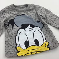 Donald Duck Grey Long Sleeve Top - Boys 3-6 Months