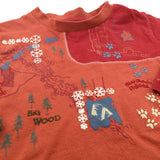 'Big Wood, Lake…' Embroidered Red Long Sleeve Top - Boys 12-18 Months