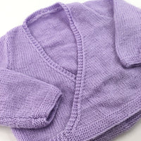 Purple Tie Wrap Cardigan - Girls 5-6 Years