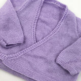 Purple Tie Wrap Cardigan - Girls 5-6 Years