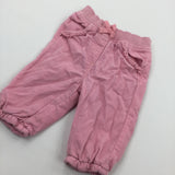 Pink Lightweight Lined Corduroy Trousers - Girls 3-6 Months
