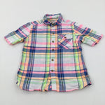 Colourful Checked Short Sleeve Shirt - Boys 3-4 Years