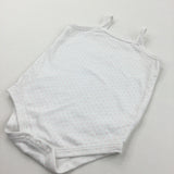 Pink & White Spotty Sleeveless Bodysuit - Girls 18-24 Months