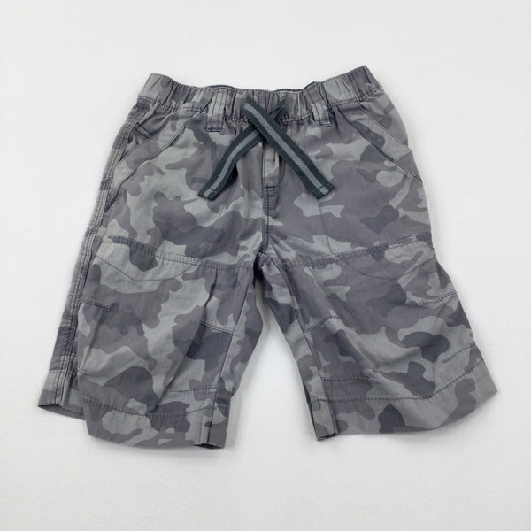 Grey Camouflage Shorts - Boys 4-5 Years