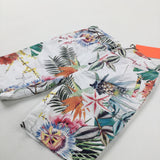 **NEW** Colourful White Cotton Shorts - Boys 5-6 Years