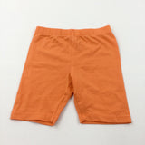 Orange Cycling Shorts Style Lightweight Jersey Shorts - Girls 2-3 Years