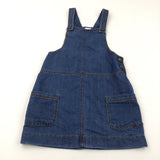 Blue Denim Pinafore Dress - Girls 10-11 Years