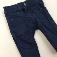 Blue Jeans with Adjustable Waist - Boys 0-3 Months