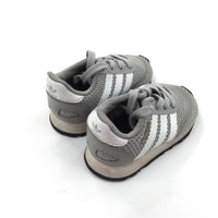 Adidas Grey & White Trainers - Boys/Girls - Shoe Size 4