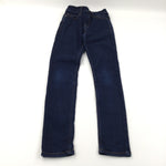 Dark Denim Jeans with Adjustable Waist - Girls 12 Years