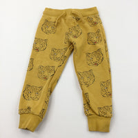 Leopards Yellow Tracksuit Bottoms - Boys 3-4 Years