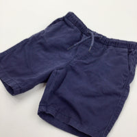 Navy Lightweight Cotton Twill Shorts - Boys 3-4 Years