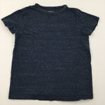 Navy Marl T-Shirt - Boys 8 Years