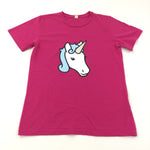 Unicorn Pink T-Shirt - Girls 11-12 Years