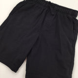 Black Jersery Shorts - Boys 7-8 Years