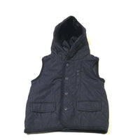 Blue Quilted Lightweight Gilet with Hood - Boys 3-6 Months