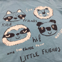 'Fun Kind Friends…' Animals Teal T-Shirt - Boys 2-3 Years