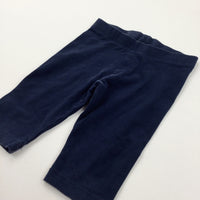 Navy Lightweight Jersey Shorts/Cropped Leggings - Girls 4 Years