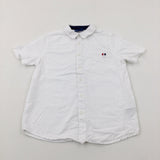 White Short Sleeve Shirt - Boys 8-9 Years