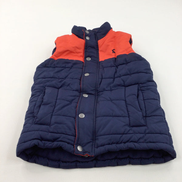 Hare Motif Red & Yellow Padded Gilet - Boys 7-8 Years