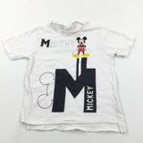 Mickey Mouse White T-Shirt - Boys 18-24 Months