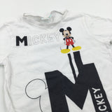 Mickey Mouse White T-Shirt - Boys 18-24 Months