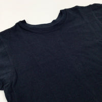 Black Cotton T-Shirt - Boys 8-9 Years