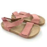 Pink Suede Effect Sandals - Girls - Shoe Size 10
