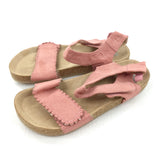 Pink Suede Effect Sandals - Girls - Shoe Size 10