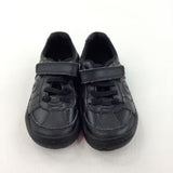 Stompo Black Velcro Smart/School Shoes - Boys - Shoe Size 8F