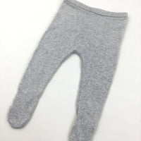 Grey Knitted Trousers - Boys/Girls 3-6 Months