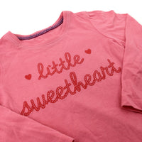 'Little Sweetheart' Pink Long Sleeve Top - Girls 12-18 Months