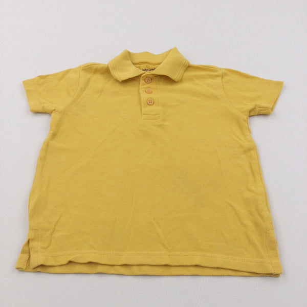 Golden Yellow Polo Shirt - Boys 3-4 Years