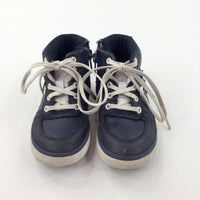 Stars Navy & White Sneakers - Boys - Shoe Size 8.5F