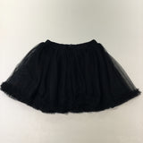 Black Skirt with Net Overlay - Girls 6-7 Years