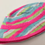 Colourful Striped Sunhat- Girls 12-18 Months