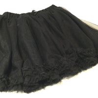 Black Skirt with Net Overlay - Girls 6-7 Years