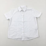 White Short Sleeve School Shirt - Boys/Girls 5-6 Years