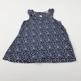 Navy Polka Dot Tunic - Girls 9-10 Years