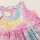Colourful Tie Dye Effect Jersey Dress/Tunic Top - Girls 8-9 Years