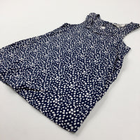 Navy Polka Dot Tunic - Girls 9-10 Years