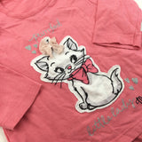 'Purrrfect…' Pink Long Sleeve Top - Girls 3-6 Months