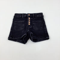 Black Denim Shorts - Girls 9-10 Years