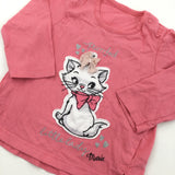 'Purrrfect…' Pink Long Sleeve Top - Girls 3-6 Months