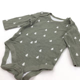 Christmas Trees Green Long Sleeve Bodysuit - Boys/Girls 0-3 Months