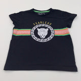 'Fearless' Leopard Black T-Shirt - Boys 5 Years