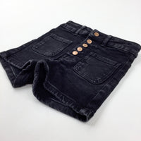 Black Denim Shorts - Girls 9-10 Years