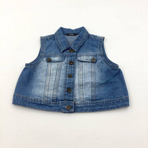 Blue Denim Gilet - Girls 9-10 Years