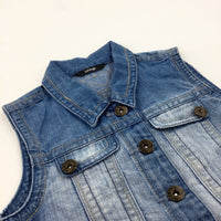 Blue Denim Gilet - Girls 9-10 Years